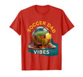Soccer Dad Vibes Proud Football Father T-Shirt - Aesthetic Graphic Unisex - T-Shirt, Sweatshirt, Hoodie