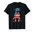 Patriotic Pitbull American Flag T-Shirt - Casual Everyday Wear for Adults - T-Shirt, Sweatshirt, Hoodie