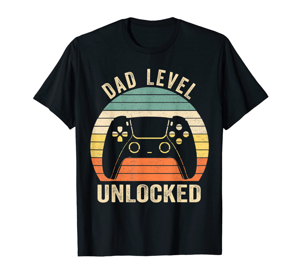 Mens Dad Level Unlocked Gamer Soon To T-Shirt - Trendy Graphic Men Women - T-Shirt, Sweatshirt, Hoodie