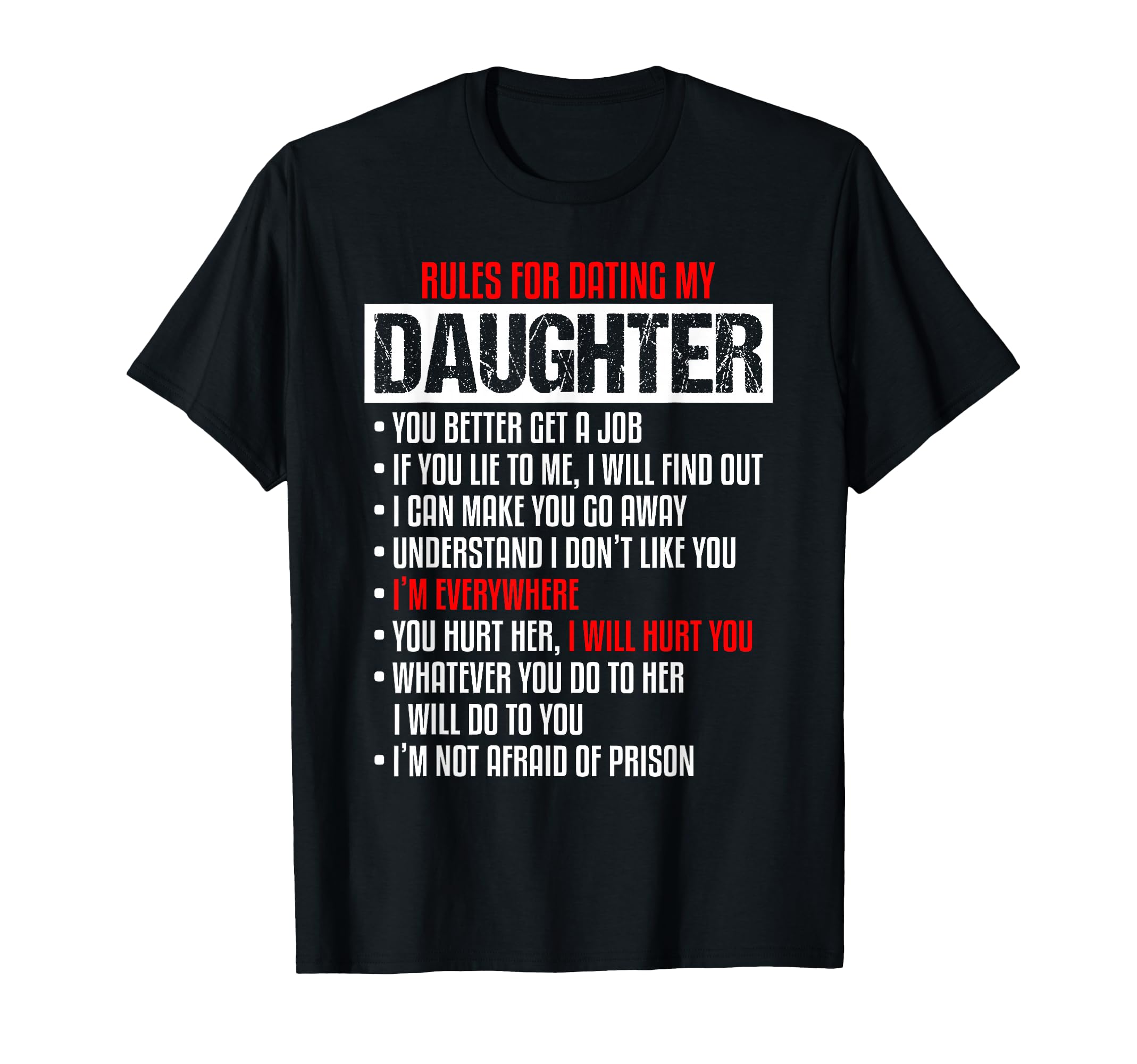 Rules Dating My Daughter Beautiful T-Shirt - Aesthetic Graphic for Adults - T-Shirt, Sweatshirt, Hoodie