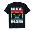 Funny Gamer Dad Fathers Day Dad Level T-Shirt - Trendy Graphic for Adults - T-Shirt, Sweatshirt, Hoodie