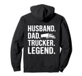 Funny Trucker Art Truck Driver Husband Hoodie - Unique Graphic Men Women - T-Shirt, Sweatshirt, Hoodie