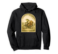 Frog Father Son Pastoral Cycling Hoodie - Minimalist Print for Adults - T-Shirt, Sweatshirt, Hoodie