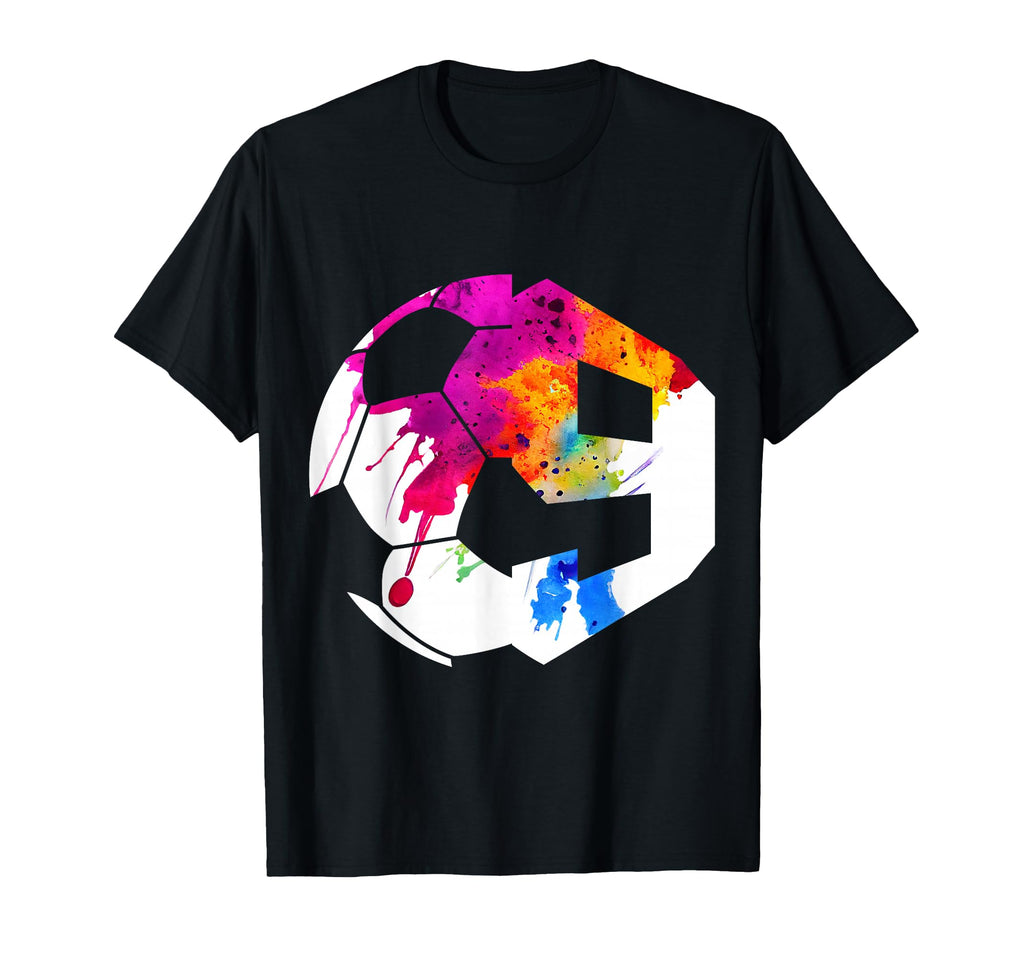 Number 9 Years Soccer 9Th Birthday T-Shirt - Custom Art Print Unisex - T-Shirt, Sweatshirt, Hoodie