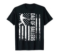 Dad Ballers Patriotic Flag Dad Baseball T-Shirt - Minimalist Print Unisex - T-Shirt, Sweatshirt, Hoodie