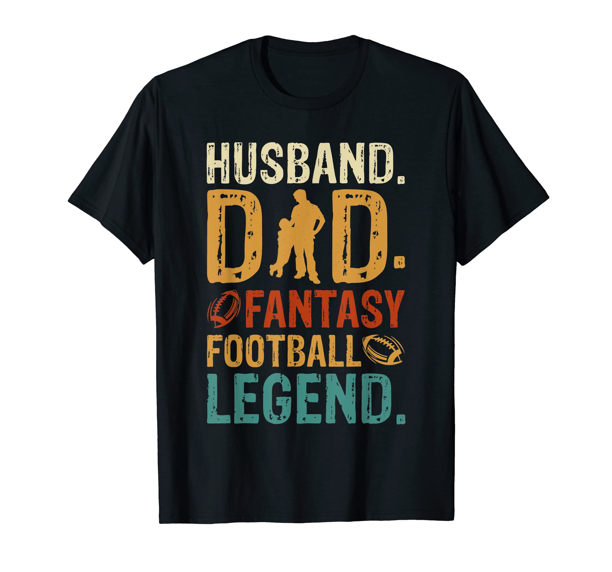 Mens Husband Dad Fantasy Football T-Shirt - Novelty Apparel for Adults - T-Shirt, Sweatshirt, Hoodie