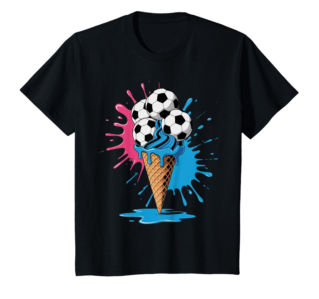 Ice Cream Soccer Ball Drip Game T-Shirt - Fun Novelty Design Men Women - T-Shirt, Sweatshirt, Hoodie