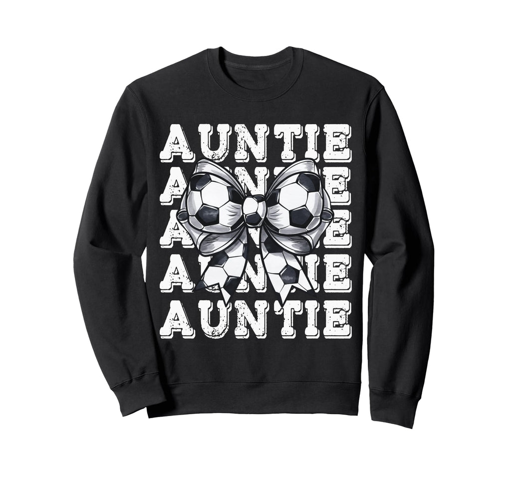 Coquette Soccer Auntie Matching Sweatshirt - Minimalist Print Unisex - T-Shirt, Sweatshirt, Hoodie