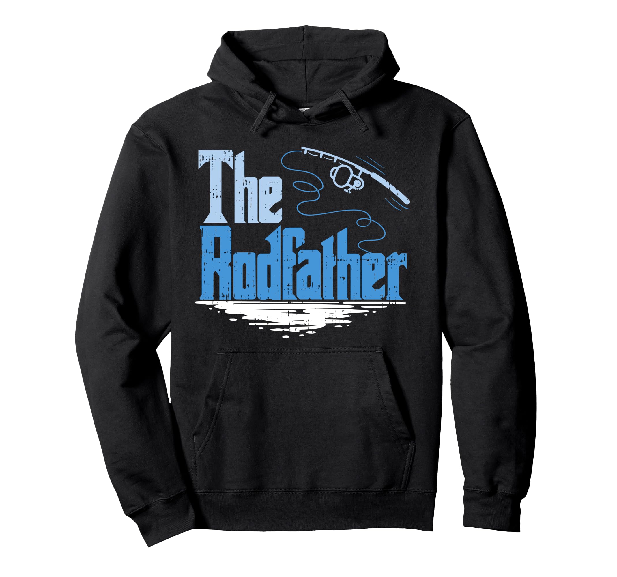 Rodfather Funny Fishing Parody Gift Hoodie - Custom Art Print Unisex - T-Shirt, Sweatshirt, Hoodie
