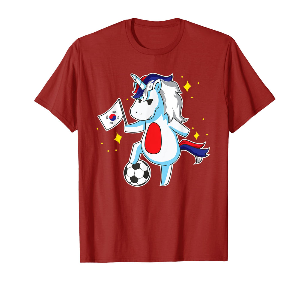 Soccer Unicorn South Korea Jersey T-Shirt - Trendy Graphic for Adults - T-Shirt, Sweatshirt, Hoodie
