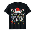 Most Likely To Take Nap Funny Family T-Shirt - Custom Art Print Men Women - T-Shirt, Sweatshirt, Hoodie