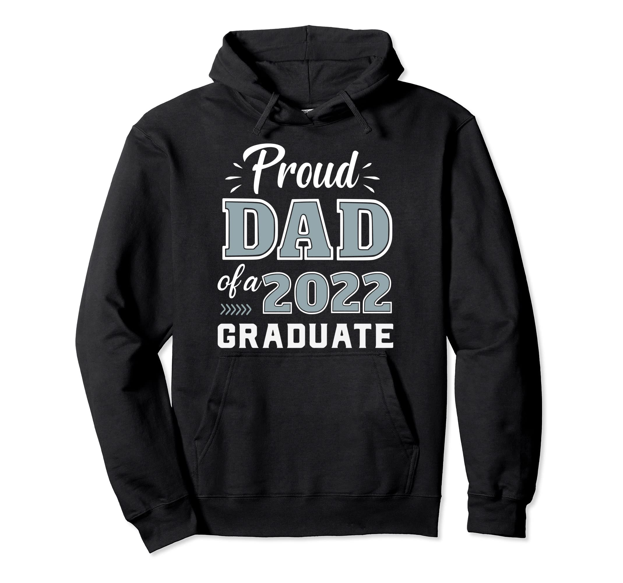 Proud Dad Senior 2022 Graduate Matching Hoodie - Minimalist Print Unisex - T-Shirt, Sweatshirt, Hoodie