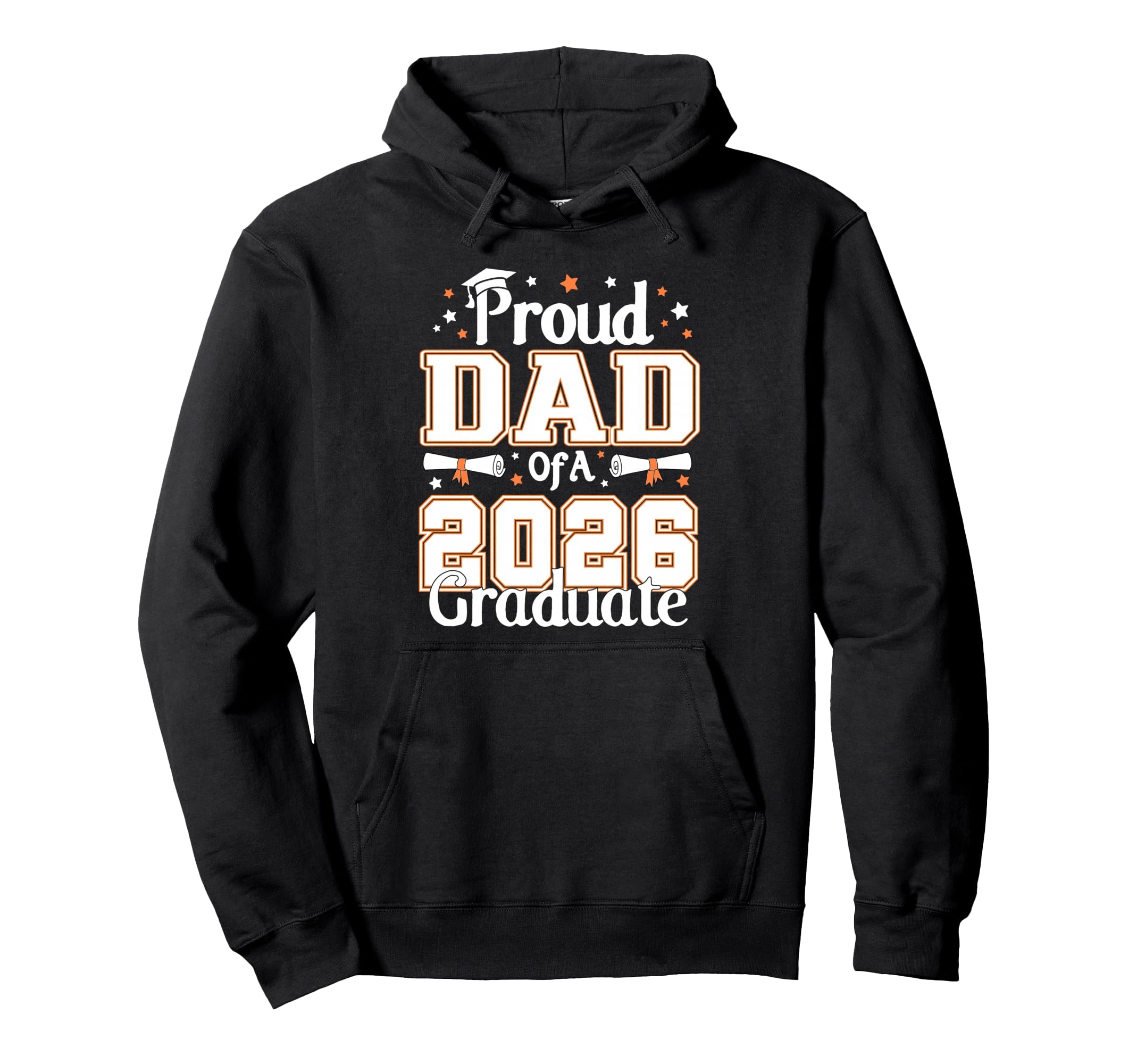 Graduation Proud Dad 2026 Graduate Fathers Hoodie - Graphic Print Unisex - T-Shirt, Sweatshirt, Hoodie