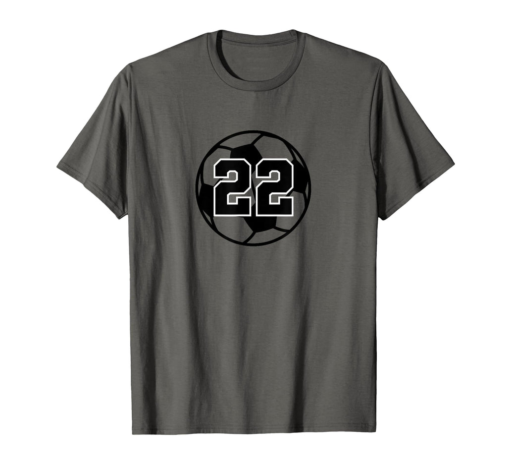 Number 22 Soccer Ball T-Shirt - Unique Graphic Unisex - T-Shirt, Sweatshirt, Hoodie