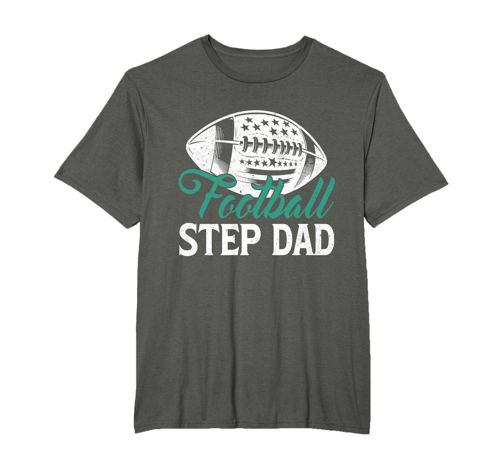 American Football Step Dad Happy T-Shirt - Trendy Graphic for Adults - T-Shirt, Sweatshirt, Hoodie