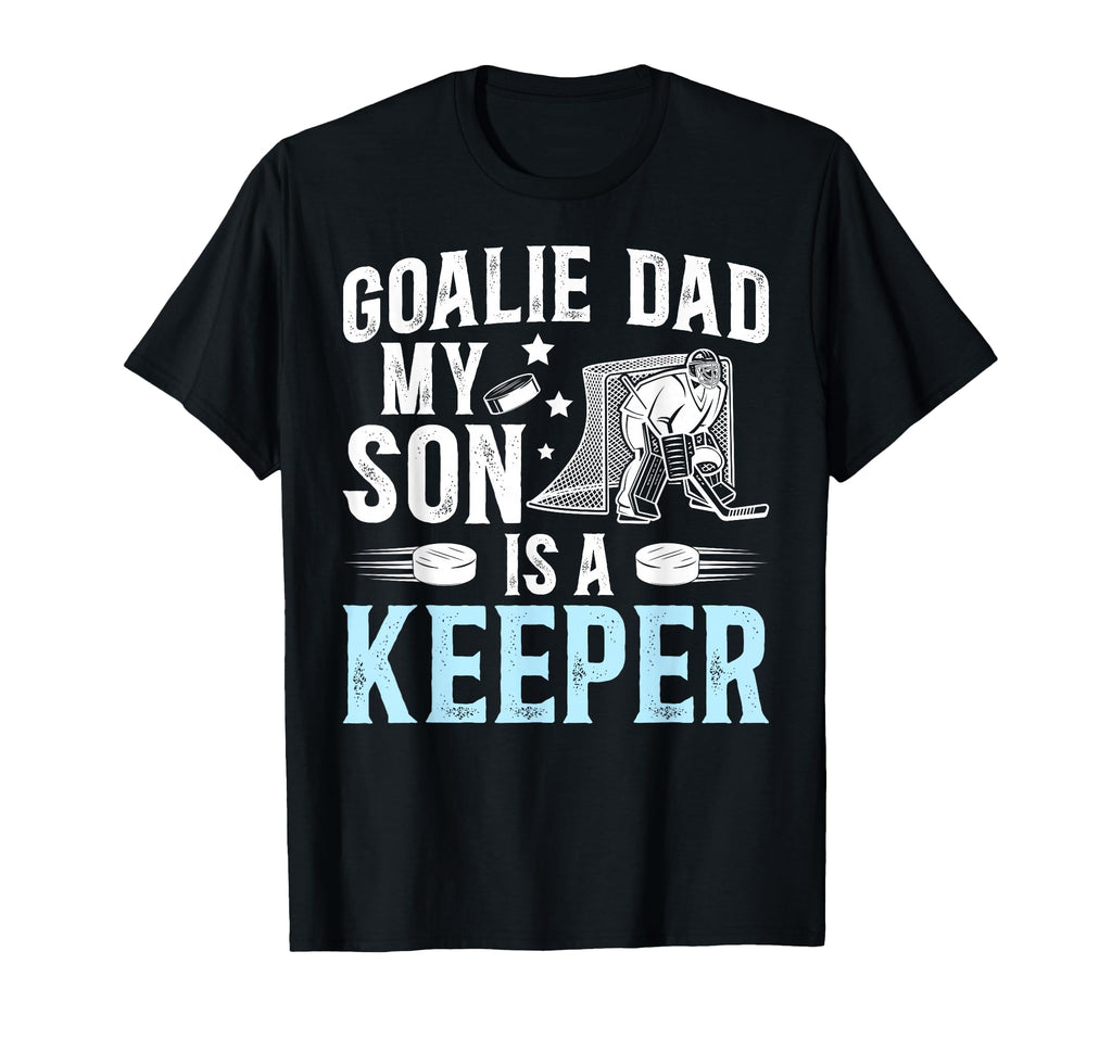Ice Hockey Goalie Dad Ice Hockey T-Shirt - Custom Art Print Unisex - T-Shirt, Sweatshirt, Hoodie
