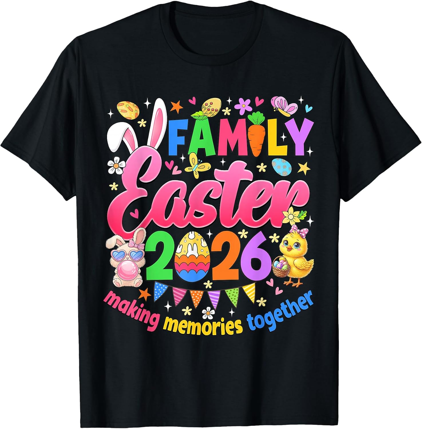 Family Easter 2026 Making Memories Together Day - Adult & Kids T-Shirts, Sweatshirts & Hoodies apparel design preview 1