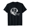 Football Jersey Number 63 Player T-Shirt - Aesthetic Graphic Men Women - T-Shirt, Sweatshirt, Hoodie