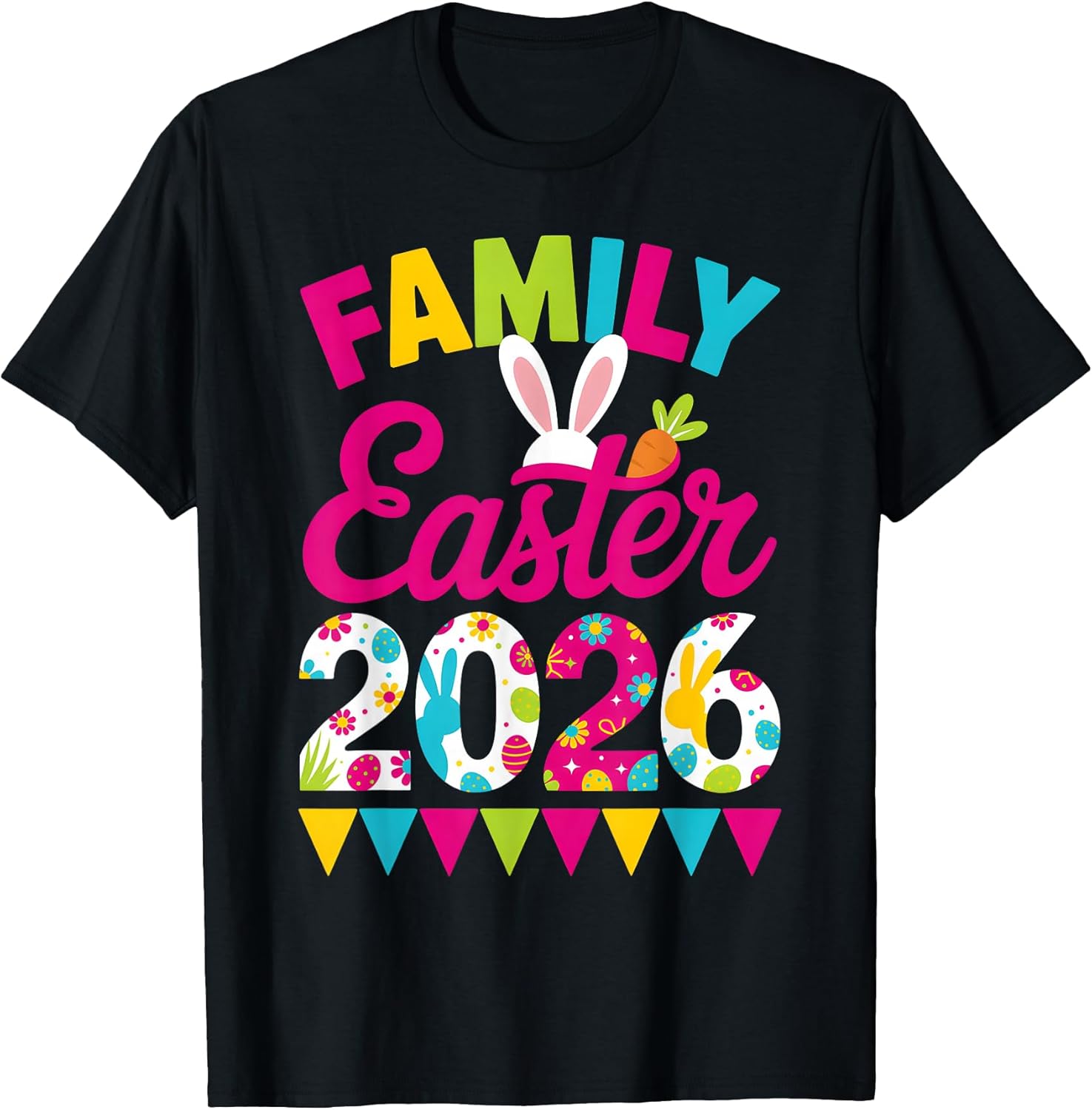 Family Easter 2026 Bunny Eggs Spring Holiday Crew - Adult & Kids T-Shirts, Sweatshirts & Hoodies apparel design preview 1