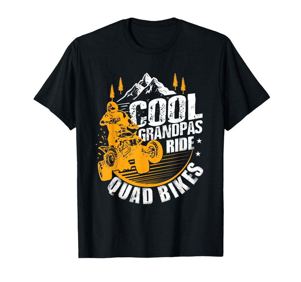 Grandpas Ride Quad Bikes Gift Funny T-Shirt - Minimalist Print for Adults - T-Shirt, Sweatshirt, Hoodie