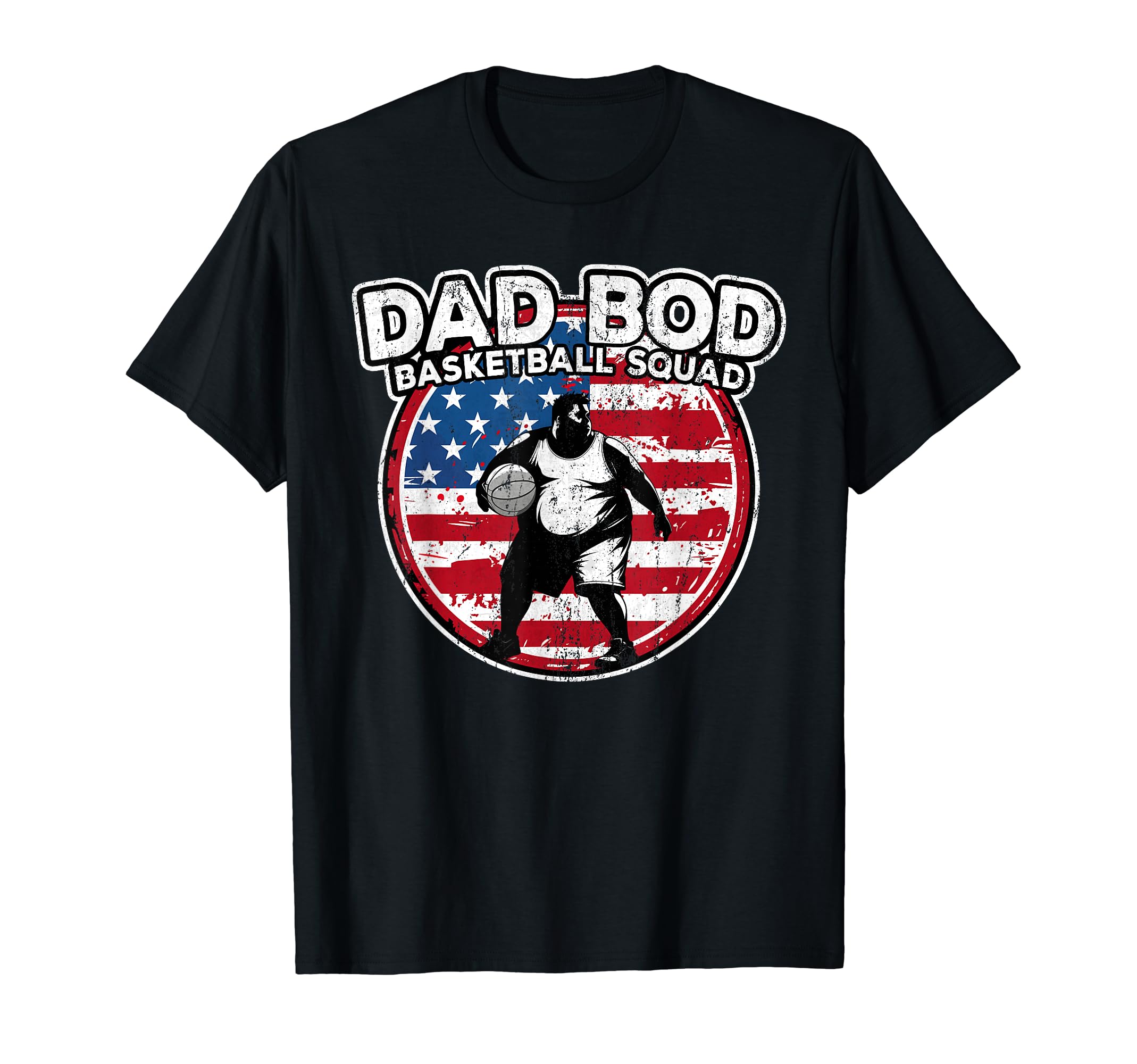Dad Bod Basketball Squad Basketball Dad T-Shirt - Minimalist Print Unisex - T-Shirt, Sweatshirt, Hoodie