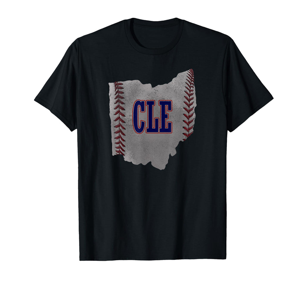 Cleveland Ohio Baseball Distressed T-Shirt - Fun Novelty Design Men Women - T-Shirt, Sweatshirt, Hoodie