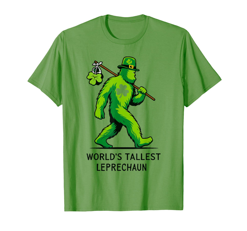 Funny World Tallest Leprechaun St T-Shirt - Novelty Apparel Men Women - T-Shirt, Sweatshirt, Hoodie