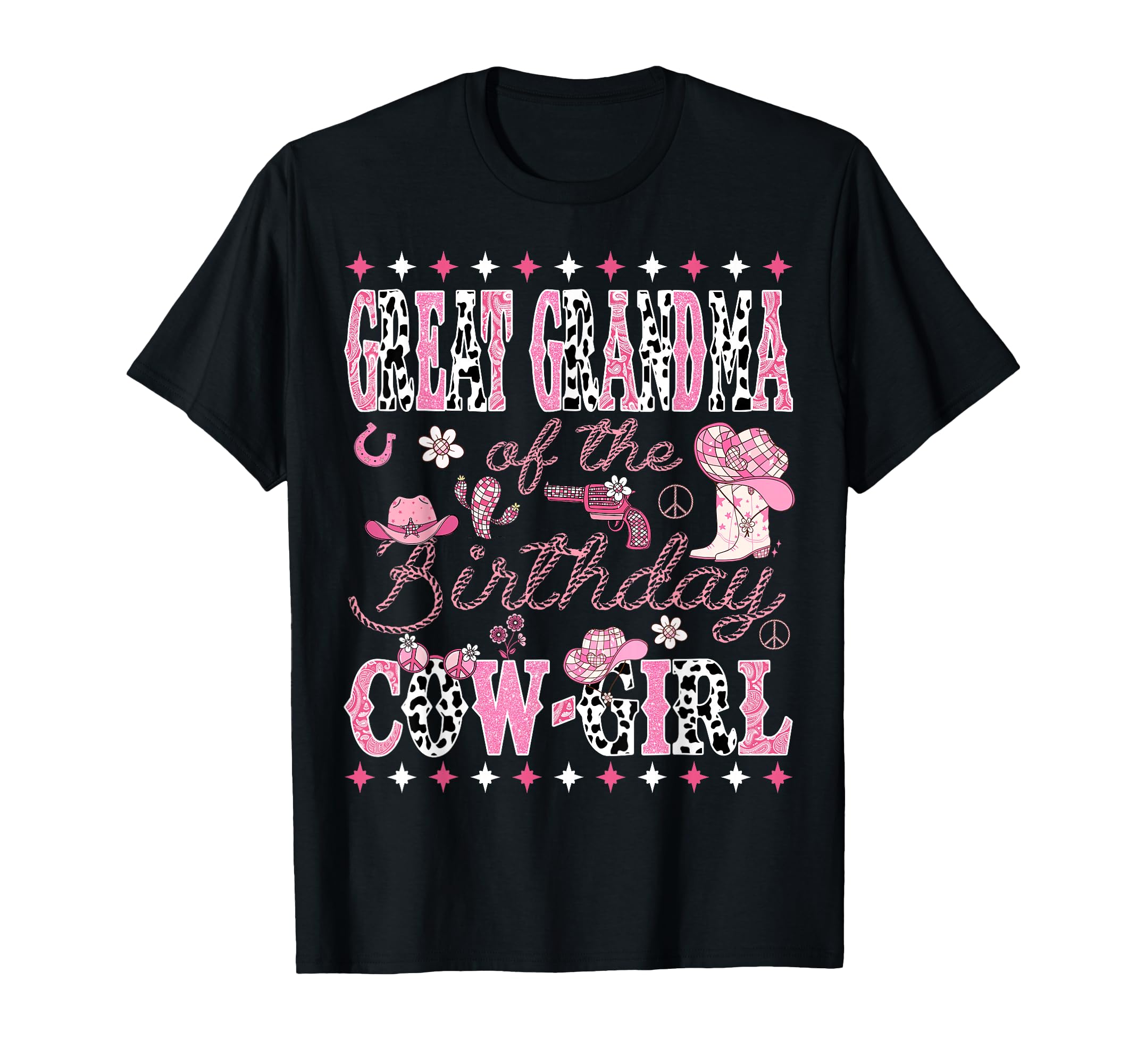 Great Grandma Birthday Cow Rodeo T-Shirt - Fun Novelty Design for Adults - T-Shirt, Sweatshirt, Hoodie