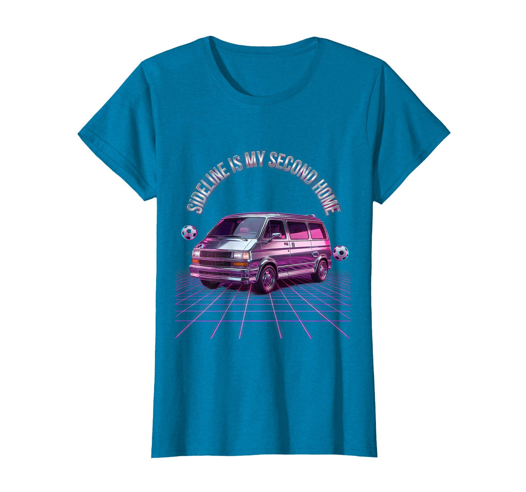 Sideline Is My Second Home Soccer Mom T-Shirt - Minimalist Print for Adults - T-Shirt, Sweatshirt, Hoodie