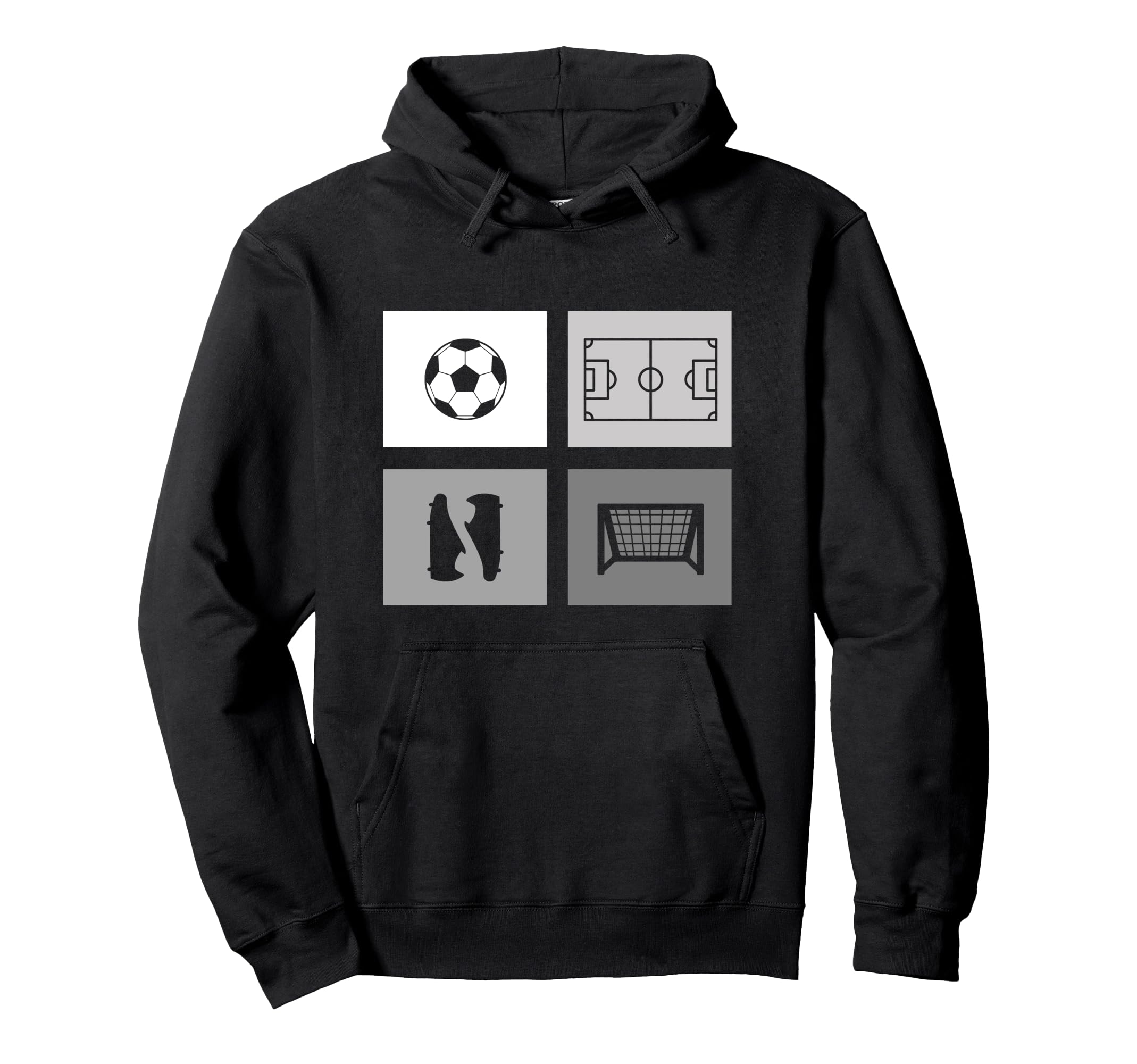 Soccer Hoodie - Fun Novelty Design for Adults - T-Shirt, Sweatshirt, Hoodie