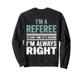 Funny Referee Art Soccer Football Sweatshirt - Minimalist Print Men Women - T-Shirt, Sweatshirt, Hoodie