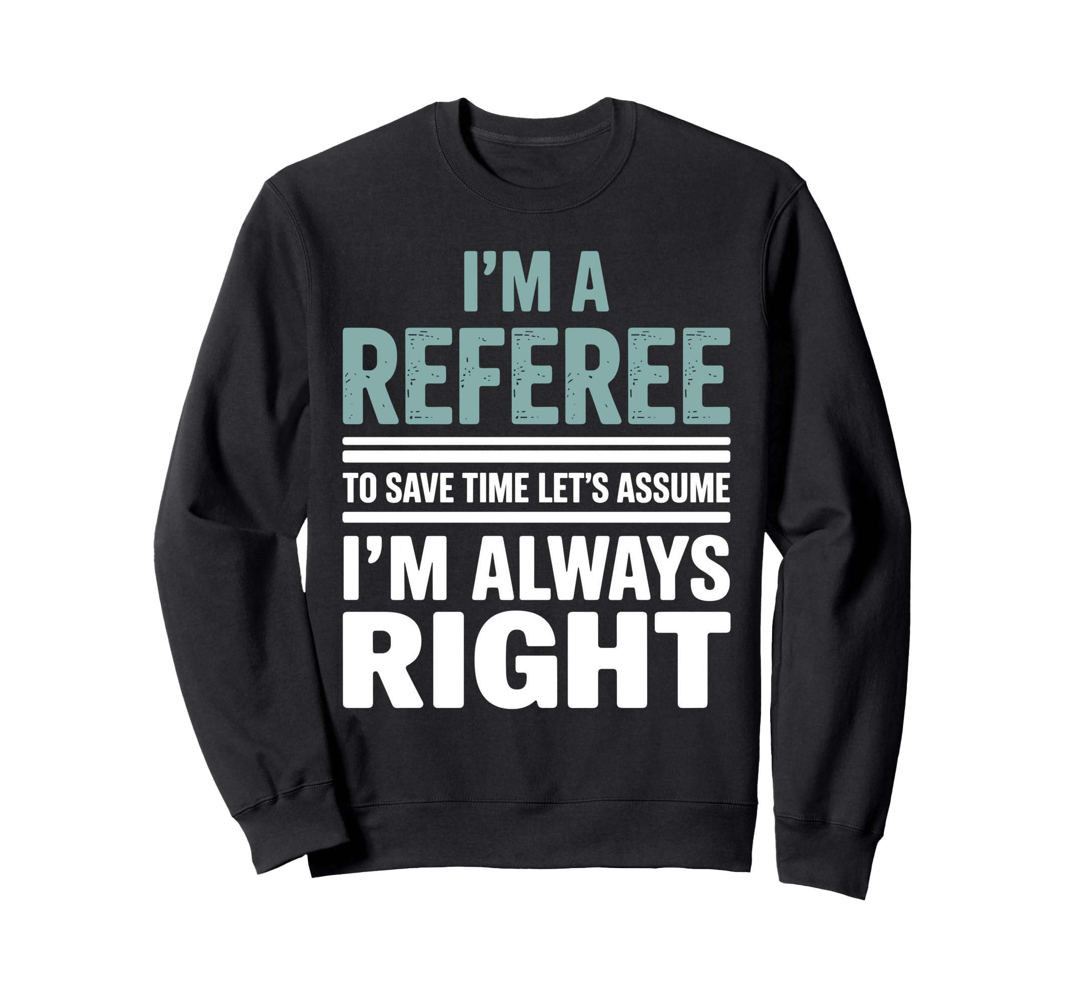 Funny Referee Art Soccer Football Sweatshirt - Minimalist Print Men Women - T-Shirt, Sweatshirt, Hoodie