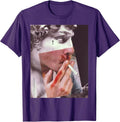 Statue of David Bloody Nose Cigarette Pop Art - Adult & Kids T-Shirts, Sweatshirts & Hoodies apparel design preview 1