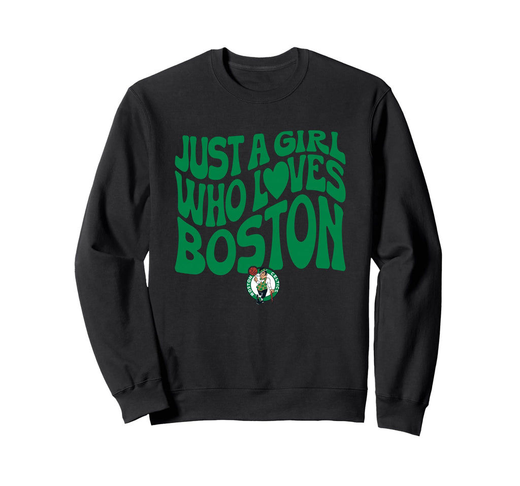 Nba Just Who Loves Boston Celtics Sweatshirt - Graphic Print for Adults - T-Shirt, Sweatshirt, Hoodie