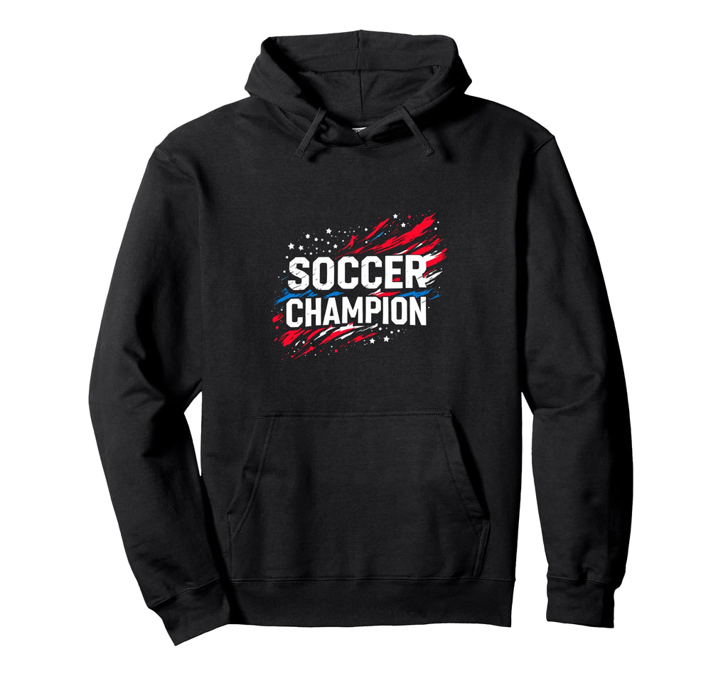 Soccer Champion Soccer Sports Hoodie - Graphic Print for Adults - T-Shirt, Sweatshirt, Hoodie