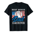 Best Bonus Dad Coach Ever Patriotic T-Shirt - Trendy Graphic Unisex - T-Shirt, Sweatshirt, Hoodie