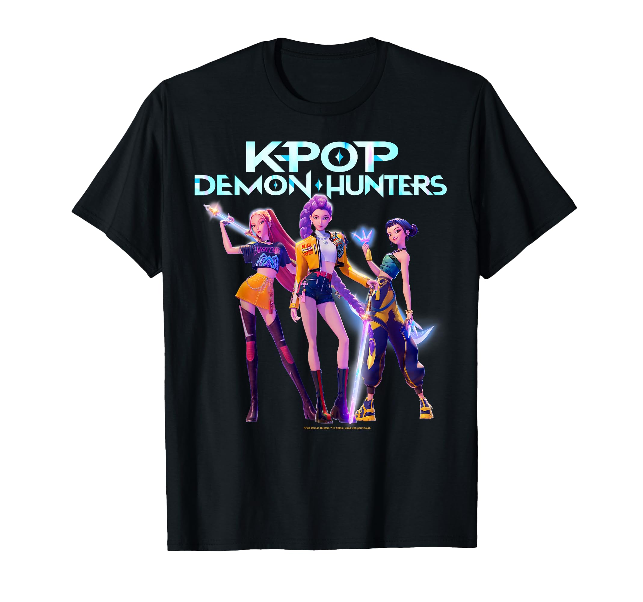 Kpop Demon Hunters Huntrix Heroic T-Shirt - Novelty Apparel Men Women - T-Shirt, Sweatshirt, Hoodie