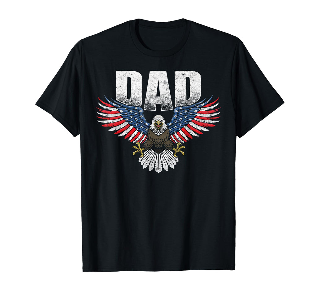 Bald Eagle Patriotic Usa Flag Dad Novelty T-Shirt - Streetwear Style Unisex - T-Shirt, Sweatshirt, Hoodie