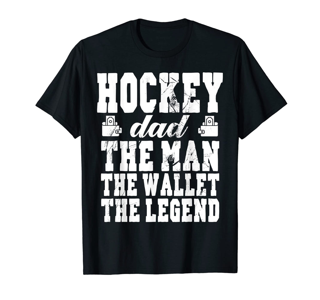 Mens Funny Hockey Dad Wallet Legend T-Shirt - Minimalist Print for Adults - T-Shirt, Sweatshirt, Hoodie