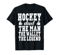 Mens Funny Hockey Dad Wallet Legend T-Shirt - Minimalist Print for Adults - T-Shirt, Sweatshirt, Hoodie