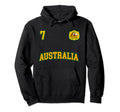 Australia Soccer No 7 Australian Flag Hoodie - Custom Art Print for Adults - T-Shirt, Sweatshirt, Hoodie