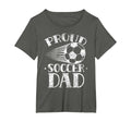 Proud Soccer Dad Player Father Daddy T-Shirt - Minimalist Print Unisex - T-Shirt, Sweatshirt, Hoodie