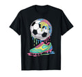 Soccer Ball Drip Ice Cream Drip T-Shirt - Fun Novelty Design for Adults - T-Shirt, Sweatshirt, Hoodie