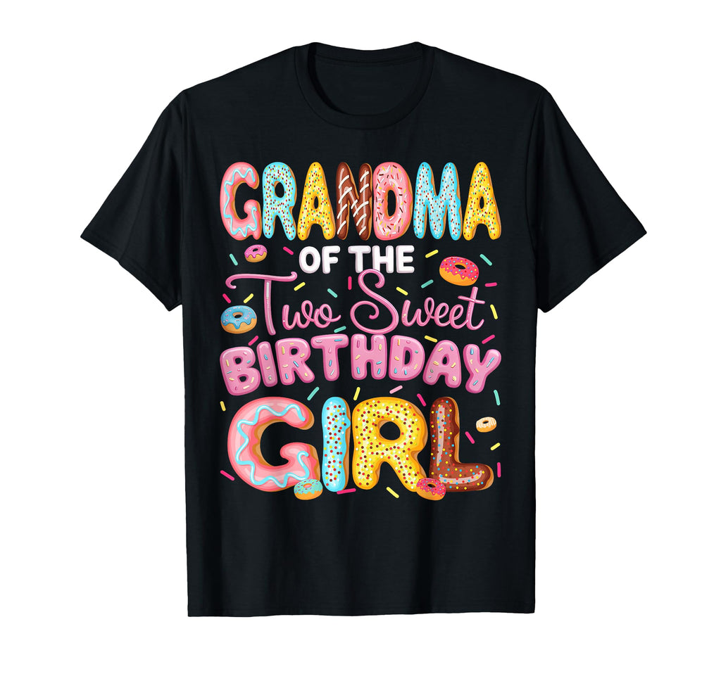 Grandma Two Sweet Birthday Donut 2Nd T-Shirt - Aesthetic Graphic Men Women - T-Shirt, Sweatshirt, Hoodie