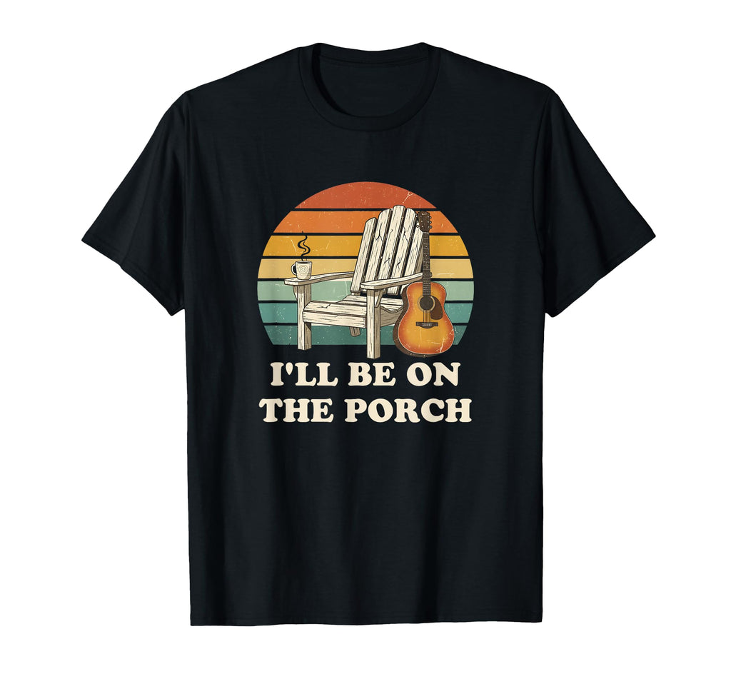 Relaxed Acoustic Guitar Dad Outdoor T-Shirt - Aesthetic Graphic Men Women - T-Shirt, Sweatshirt, Hoodie