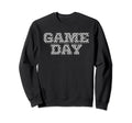Game Day Soccer Pattern Black Sweatshirt - Fun Novelty Design Unisex - T-Shirt, Sweatshirt, Hoodie