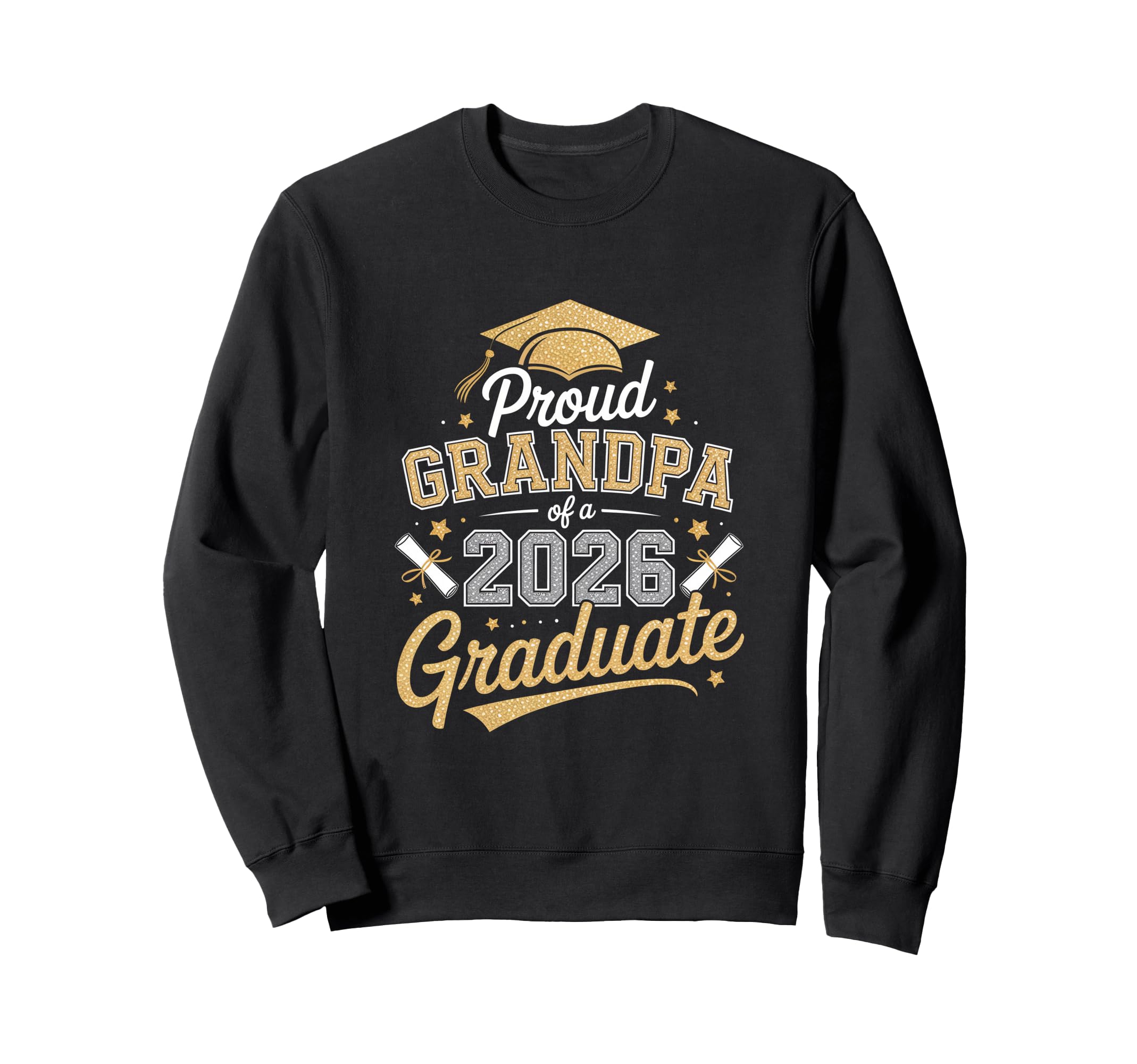 Proud Grandpa 2026 Graduate Sweatshirt - Novelty Apparel Men Women - T-Shirt, Sweatshirt, Hoodie