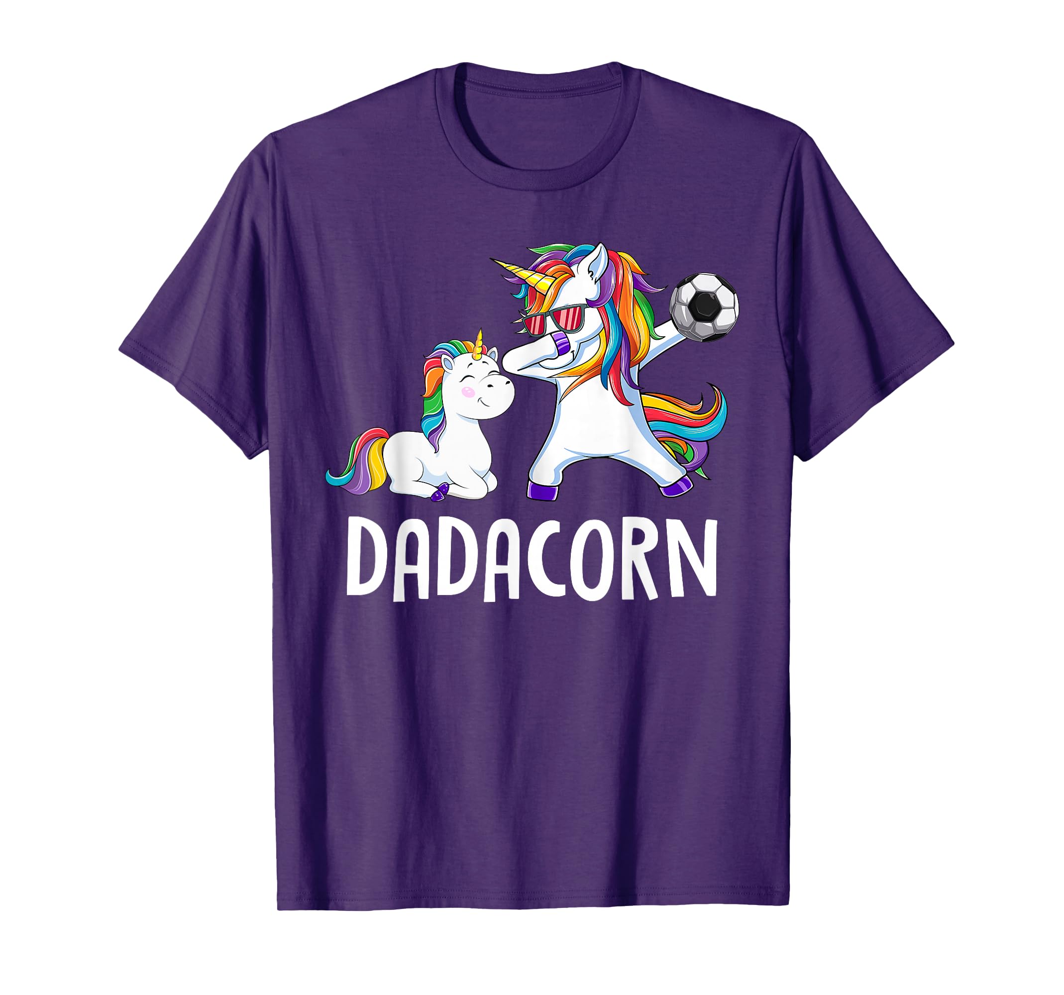 Dadacorn Soccer Dad Unicorn Soccer T-Shirt - Custom Art Print for Adults - T-Shirt, Sweatshirt, Hoodie