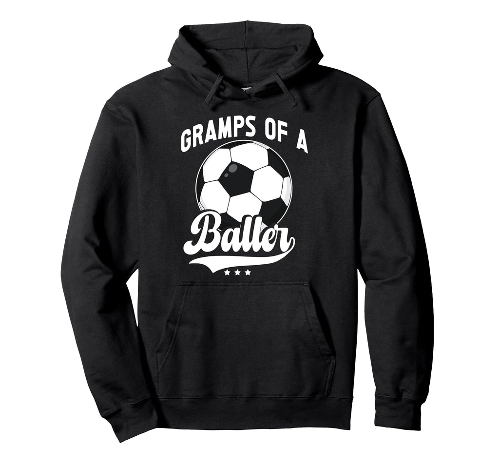 Gramps Baller Soccer Gramps Soccer Player Hoodie - Unique Graphic Unisex - T-Shirt, Sweatshirt, Hoodie