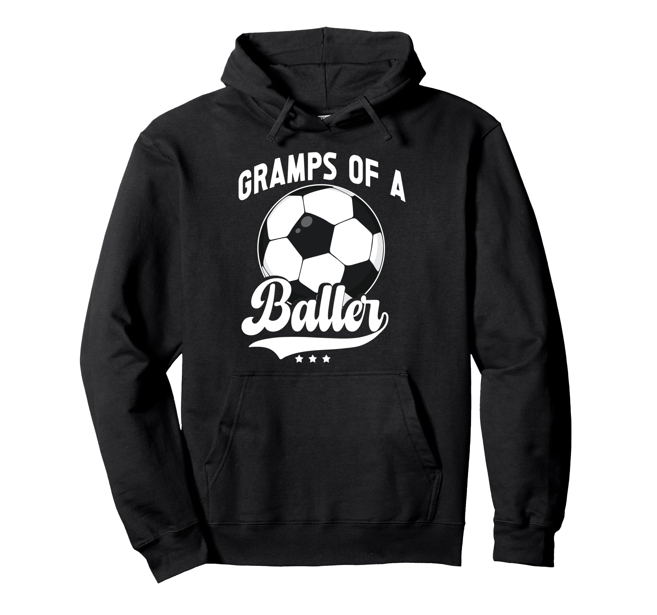Gramps Baller Soccer Gramps Soccer Player Hoodie - Unique Graphic Unisex - T-Shirt, Sweatshirt, Hoodie